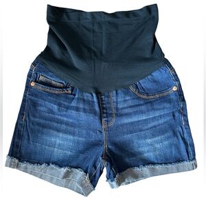 Maternity jean shorts